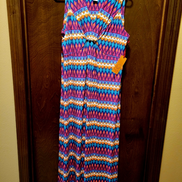 Ruby Rd. Colorful Patterned Dress NWT - Picture 3 of 7